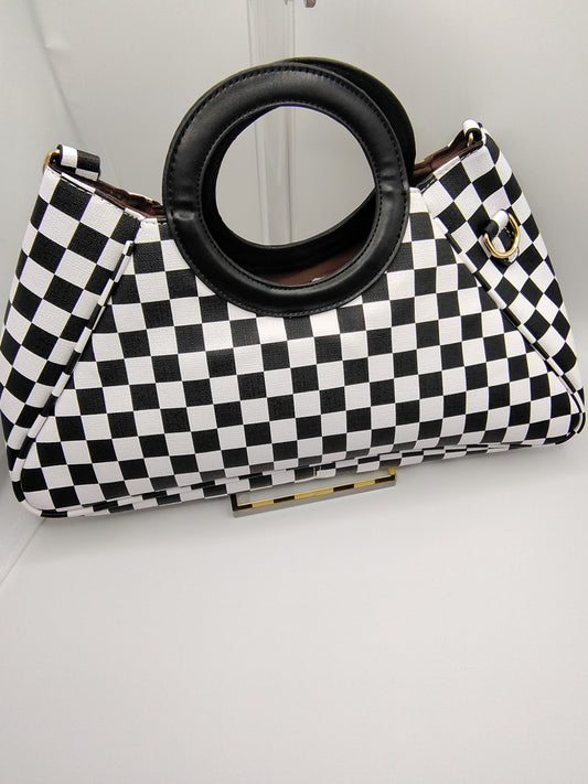 Checkered Purse