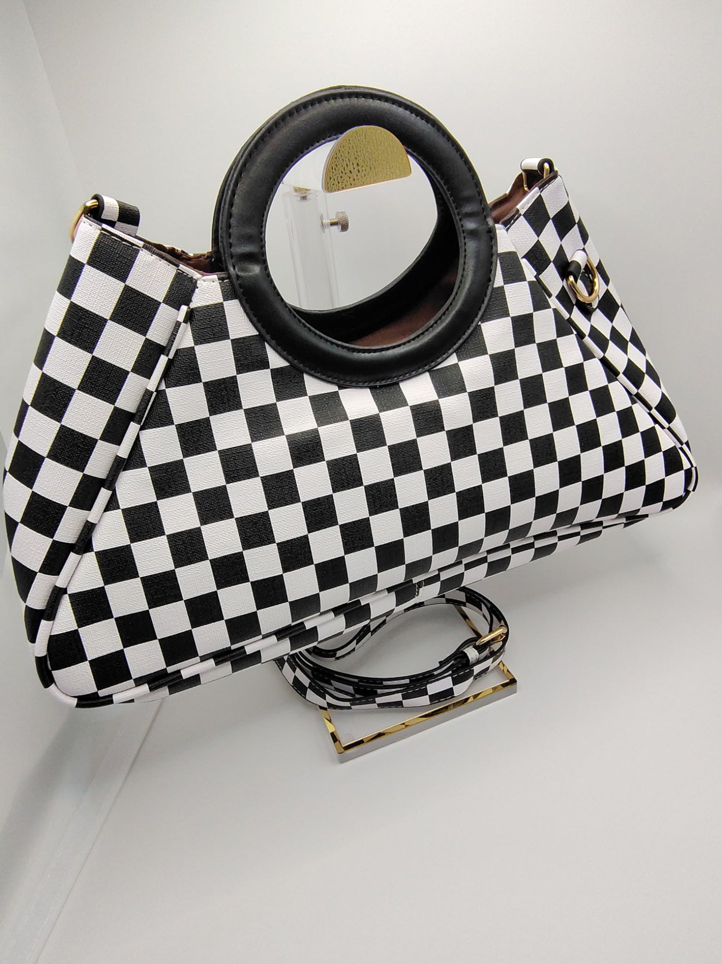 Checkered Purse